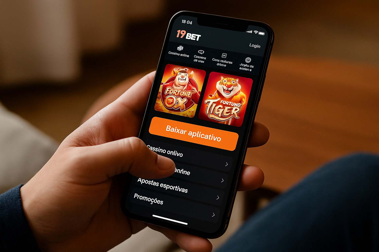Baixar o 19BET Cassino App